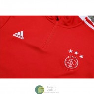 Ajax Sudadera De Entrenamiento Rojo + Pantalon Rojo 2021/2022