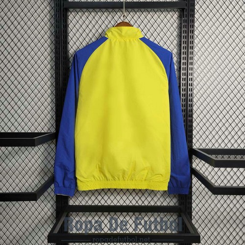 Al Nassr FC Chaqueta Rompevientos Amarillo I 2023/2024 Al Nassr FC Chaqueta Rompevientos Amarillo I 2023/2024