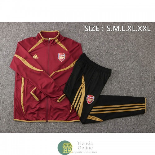 Arsenal Chaqueta Rojo I + Pantalon Negro I 2022/2023 Arsenal Chaqueta Rojo I + Pantalon Negro I 2022/2023