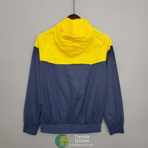 Brasil Chaqueta Rompevientos Amarillo Azul II 2021/2022 Brasil Chaqueta Rompevientos Amarillo Azul II 2021/2022