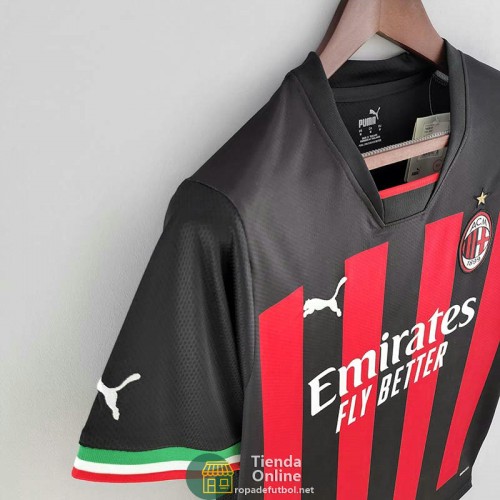 Camiseta AC Milan Primera Equipación 2022/2023 Camiseta AC Milan Primera Equipación 2022/2023