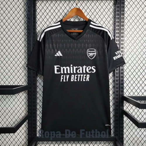 Camiseta Arsenal Portero Black 2023/2024 Camiseta Arsenal Portero Black 2023/2024