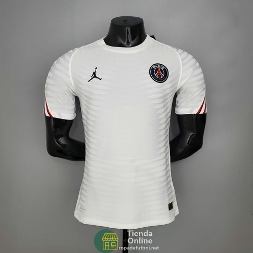 Camiseta Authentic PSG x Jordan Tracksuit Blanco 2021/2022 Camiseta Authentic PSG x Jordan Tracksuit Blanco 2021/2022