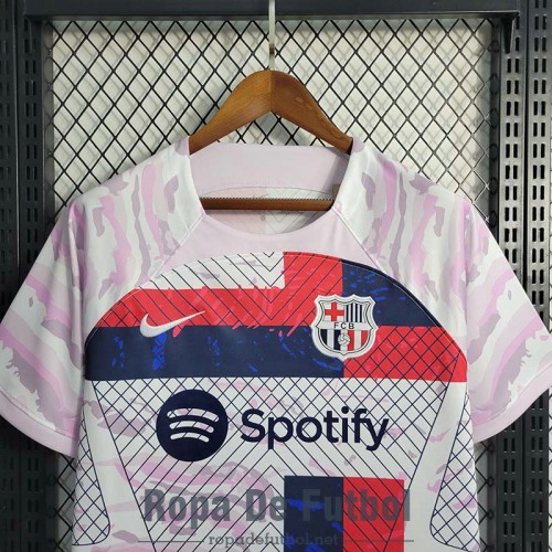 Camiseta Barcelona Training Suit Rosa I 2023/2024 Camiseta Barcelona Training Suit Rosa I 2023/2024