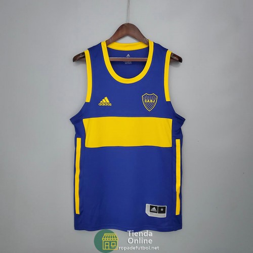 Camiseta Boca Juniors Vest Azul 2021/2022 Camiseta Boca Juniors Vest Azul 2021/2022