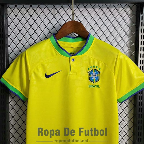 Camiseta Brasil Ninos Primera Equipacion 2022/2023 Camiseta Brasil Ninos Primera Equipacion 2022/2023