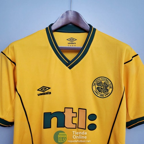Camiseta Celtic Retro Segunda Equipación 2001/2003 Camiseta Celtic Retro Segunda Equipación 2001/2003