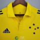 Camiseta Cruzeiro Polo Amarillo 2021/2022 Camiseta Cruzeiro Polo Amarillo 2021/2022