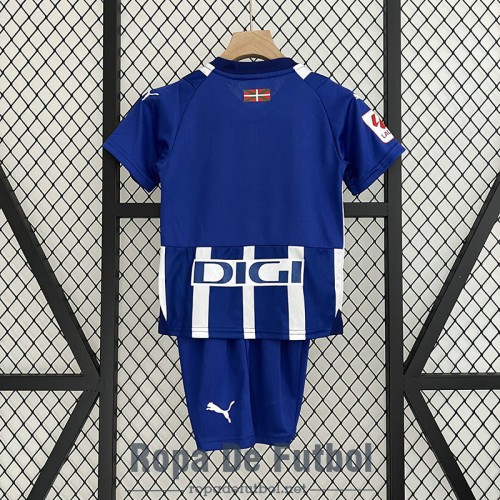 Camiseta Deportivo Alaves Ninos Primera Equipación 2023/2024 Camiseta Deportivo Alaves Ninos Primera Equipación 2023/2024