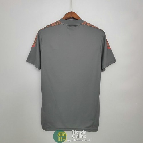 Camiseta Flamengo Training Gris Rojo 2021/2022 Camiseta Flamengo Training Gris Rojo 2021/2022