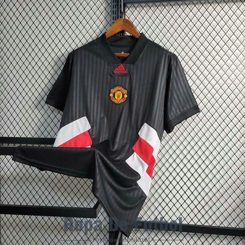 Camiseta Manchester United Negro I 2023/2024 Camiseta Manchester United Negro I 2023/2024