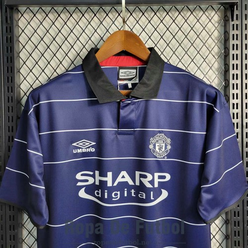 Camiseta Manchester United Retro Segunda Equipación 1999/2000 Camiseta Manchester United Retro Segunda Equipación 1999/2000
