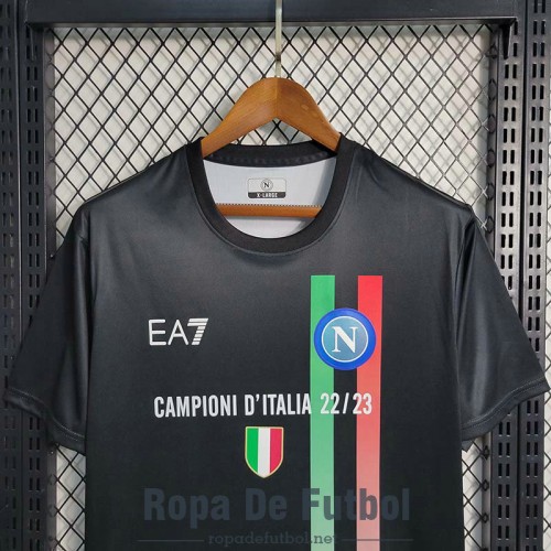 Camiseta Napoli Campioni Black 2022/2023 Camiseta Napoli Campioni Black 2022/2023
