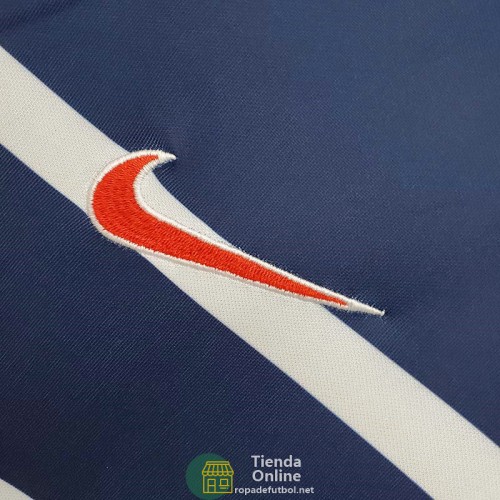 Camiseta PSG Training Azul Blanco III 2021/2022 Camiseta PSG Training Azul Blanco III 2021/2022
