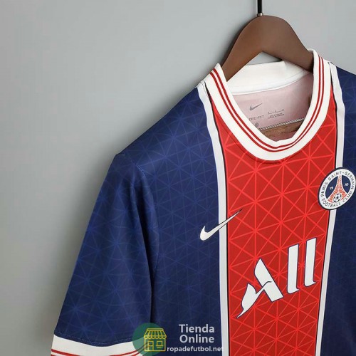 Camiseta PSG Training Rojo Azul III 2021/2022 Camiseta PSG Training Rojo Azul III 2021/2022