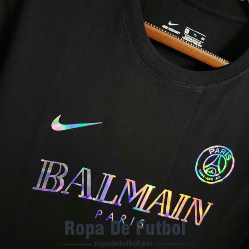Camiseta PSG x Balmain Black 2023/2024 Camiseta PSG x Balmain Black 2023/2024