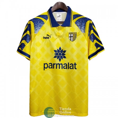 Camiseta Parma Calcio 1913 Retro Amarillo 1995/1997 Camiseta Parma Calcio 1913 Retro Amarillo 1995/1997