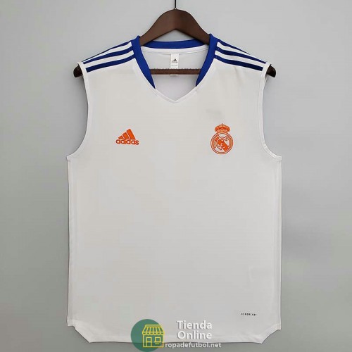 Camiseta Real Madrid Vest Blanco II 2021/2022 Camiseta Real Madrid Vest Blanco II 2021/2022