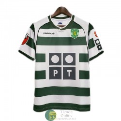 Camiseta Sporting Lisboa Retro Primera Equipación 2001/2002