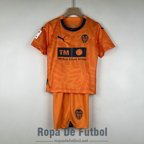 Camiseta Valencia Ninos Tercera Equipacion 2023/2024 Camiseta Valencia Ninos Tercera Equipacion 2023/2024