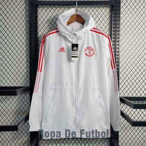 Manchester United Chaqueta Rompevientos Blanco I 2023/2024 Manchester United Chaqueta Rompevientos Blanco I 2023/2024