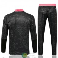 Real Madrid Sudadera De Entrenamiento Negro Rosado + Pantalon 2021/2022