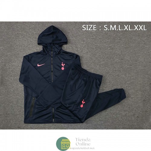 Tottenham Hotspur Chaqueta Capucha Royal + Pantalon Royal 2021/2022 Tottenham Hotspur Chaqueta Capucha Royal + Pantalon Royal 2021/2022