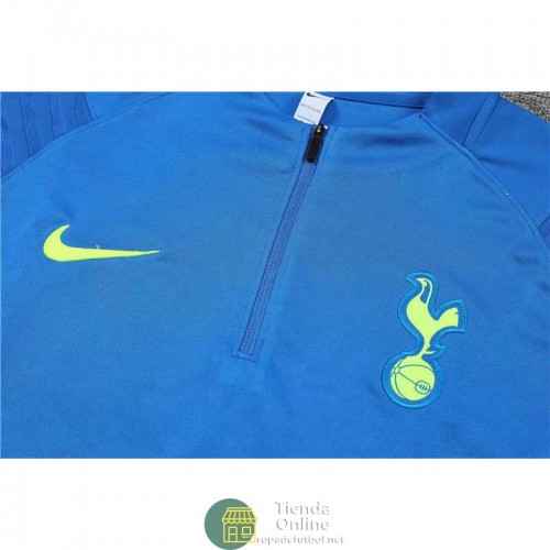 Tottenham Hotspur Sudadera De Entrenamiento Azul + Pantalon Azul 2021/2022 Tottenham Hotspur Sudadera De Entrenamiento Azul + Pantalon Azul 2021/2022