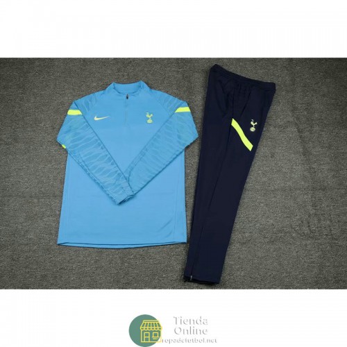 Tottenham Hotspur Sudadera De Entrenamiento Azul III + Pantalon 2021/2022 Tottenham Hotspur Sudadera De Entrenamiento Azul III + Pantalon 2021/2022
